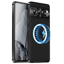 Ultra-thin Magnetic Metal Cell Phone Case Protective Back Cover for Google 8 Pro