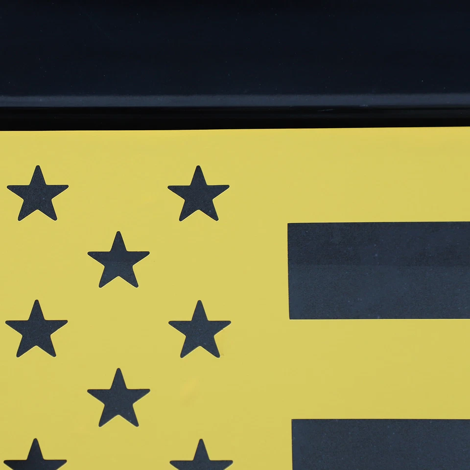 Vinilos calcomanías gráficas de vidrio para ventana de baúl bandera amarilla de Estados Unidos para Hummer H2 2003-09 Foto 4 de 4