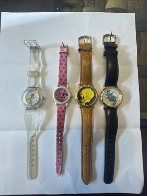 Vintage Armitron Fossil Lorus Bugs Bunny Aladdin Tweety Bird Minnie Watch