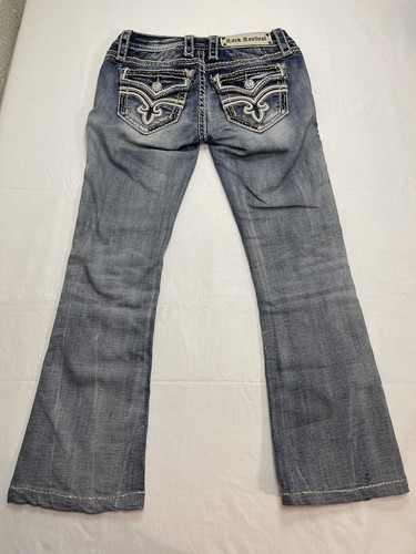 Jeans denim donna rock revival taglio finto B3 taglia 25 RJ8520B3 - Foto 9 di 13