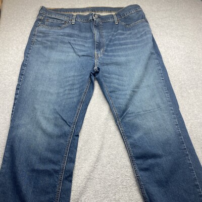 Levis 541 Jeans Mens 42x32 Medium Wash Blue Denim Straight Leg