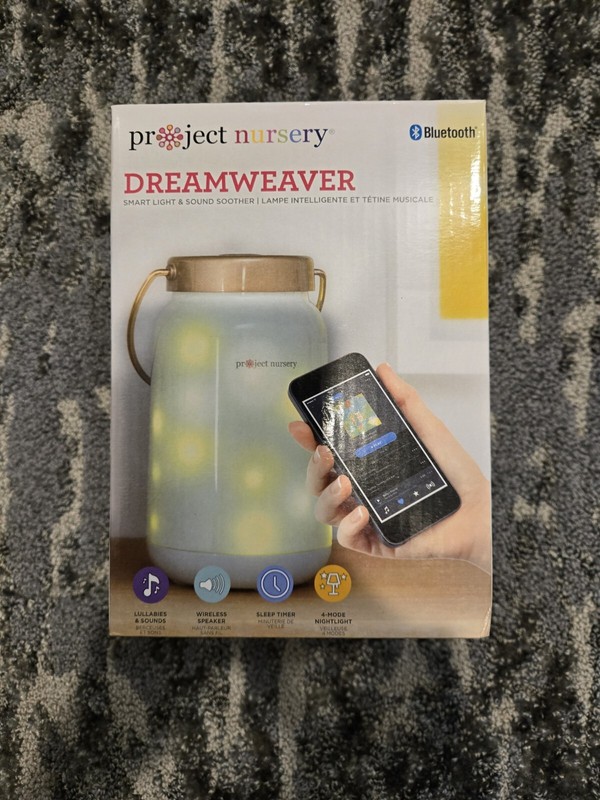 Project Nursery PNJ50 Dreamweaver Smart Light Bluetooth Whte Noise Sleep Machine