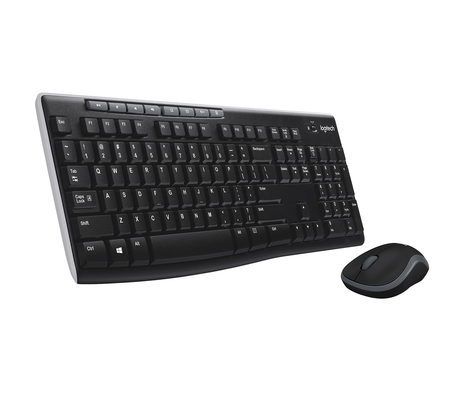 Logitech Desktop MK270 per l'istruzione con protezione in silicone, tastiera e m