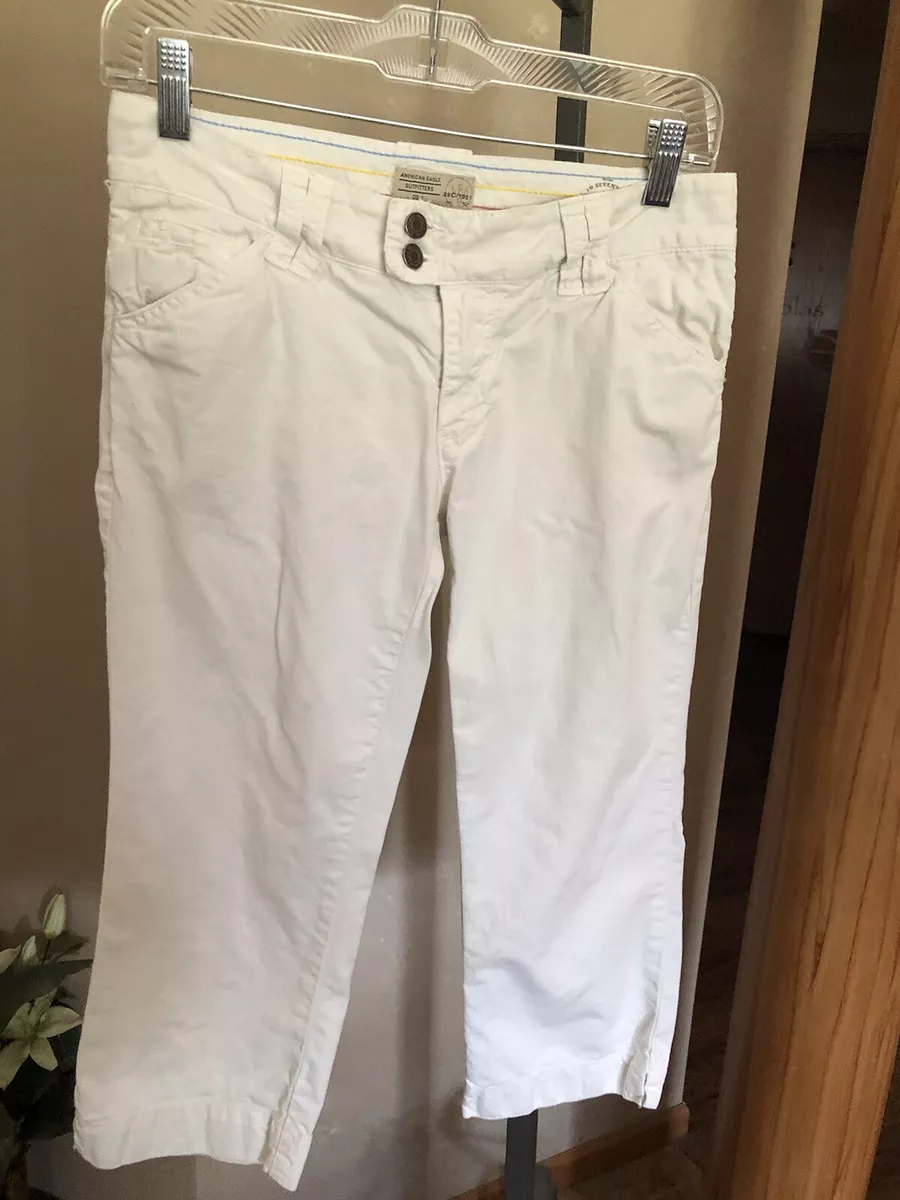 American eagle white best sale capris
