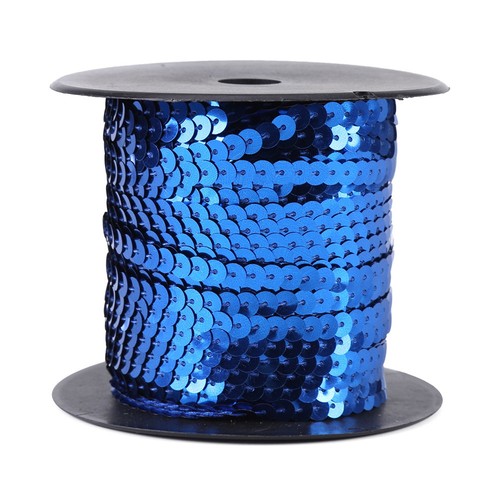 100 Yards 6mm Shiny Trim Sewing Strings Sequins Line Accessory Tools (Blue) For - Picture 5 of 9
