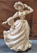 Vintage Leonardo Collection "Winter Breeze" Ceramic Figurine 1998 Beautiful Cond