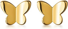Solid 925 Sterling Silver Tiny Butterfly Earrings Studs for Women Teens Tiny Stu