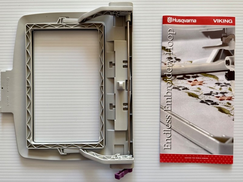 Viking Husqvarna Endless Embroidery Hoop Designer Platinum Series Used in Box