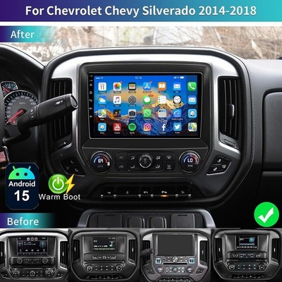 For Chevrolet Silverado GMC Sierra 2014-2018 Android15 Navi GPS Car Stereo Radio