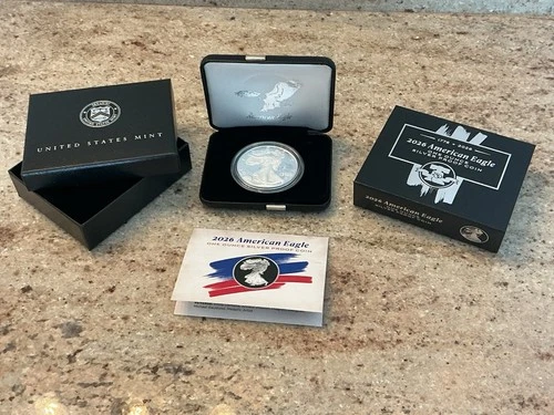 1776-2026 W Proof American Silver Eagle 250th Anniv Liberty Bell Privy W/OGP