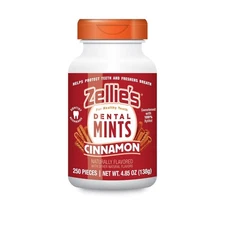 Zellie's | 100% Xylitol Cinnamon Breath Mints | No 250 Count (Pack of 1) 