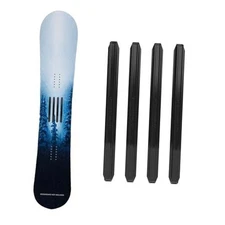  Premium Snowboard Stomp Pad | Grab Rails | Pro Collection | 3D Design Black