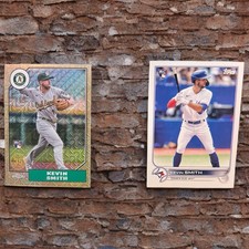 2022 Topps Kevin Smith RC Lot Chrome Refractor + Base Blue Jays/Athletics