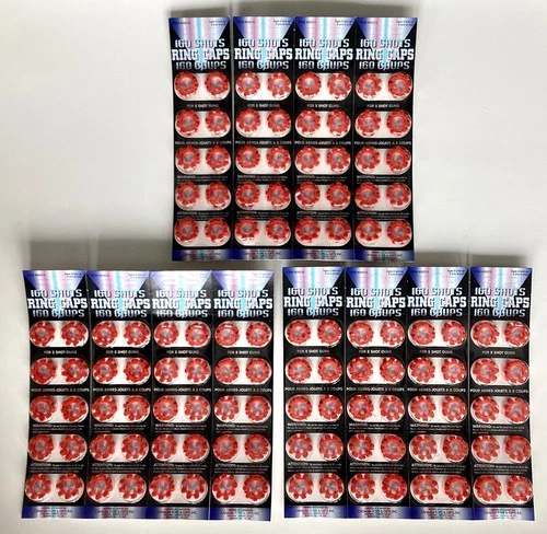 12 DOUBLE PACKS OF CTG BRANDS KIDS 160 SHOTS PER PACK RING CAPS FOR CAP GUNS