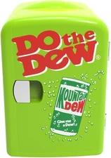 CURTIS MIS151MD Mountain Dew Retro, Mini Portable Compact Personal Fridge Cooler