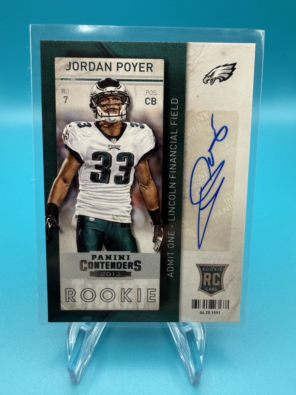2013 Panini Contenders Jordan Poyer #148 RC Auto