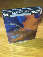 Image of GODZILLA VS KONG new 4K Ultra HD Blu-ray steelbook rare OOP US region a free abc