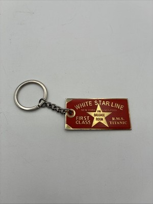 Titanic Collectible Key Chain First Class White Star Line RMS Titanic Baggage