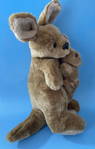 VTG 14" 2000 NWT Teddy Hermann Kangaroo w/baby Joey Germany - Picture 7 of 9