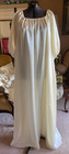 Renaissance Medieval Victorian Regency Satin Ivory Chemise Dress Costume S/M/L — photo 1