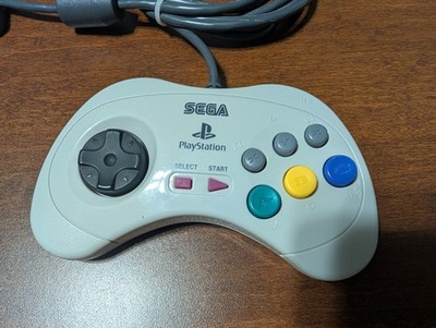 PS2 Sega Saturn Classic Control Pad Controller White for
