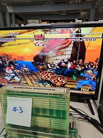 Samurai Shodown SNK NEO GEO MVS Cartridge Game 100% Authentic *SECURITY SEAL* #3