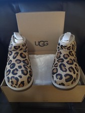UGG Women's US 8 Classic Ultra Mini Spotty Slip On Boots Natural  NEW In Box