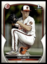 2023 Bowman Draft Levi Wells Rookie Baltimore Orioles #BD-92