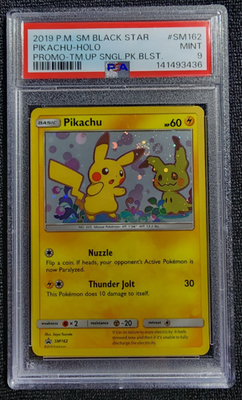TRIPLE SWIRL Pikachu SM162 Pokemon 2019 Team Up Blister PSA 9 | eBay