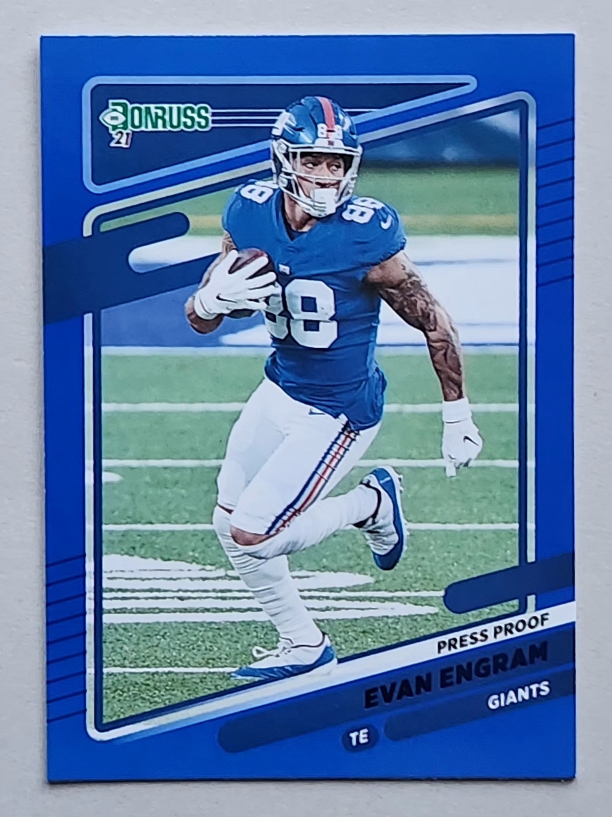 2021 Panini Donruss - Evan Engram #81 Press Proof Blue
