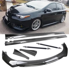 For Scion iM iA iQ Carbon Fiber Front Bumper Lip Chin Spoiler Splitter Body Kits