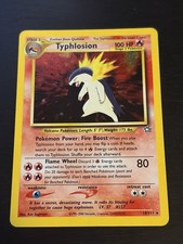 Carta Pokémon Neo Genesis Typhlosion TCG 18/111 Holo illimitata rara