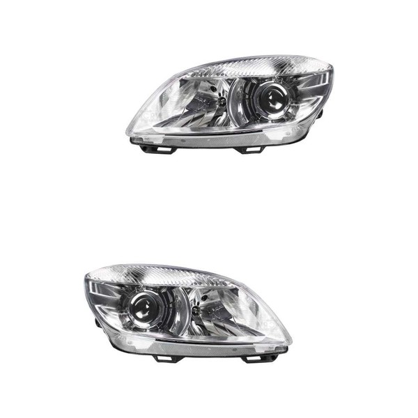 Halogen Scheinwerfer Set H7/ H7 Chrom FüR Skoda Roomster Fabia II Combi-image