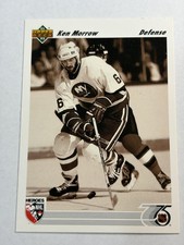 Vintage 1992 Upper Deck Ken Morrow New York Islanders D NHL Card #637 NM