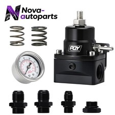 Efi Adjustable Fuel Pressure Regulator 3-70psi W 3 Springs Gauge An6 Universal Efi Adjustable Fuel Pressure Regulator 3-70psi W 3 Springs Gauge An6 Universal