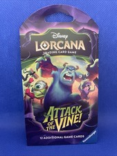 1 Disney Lorcana: Attack Of The Vine Sleeved Booster Pack 12 Cards 