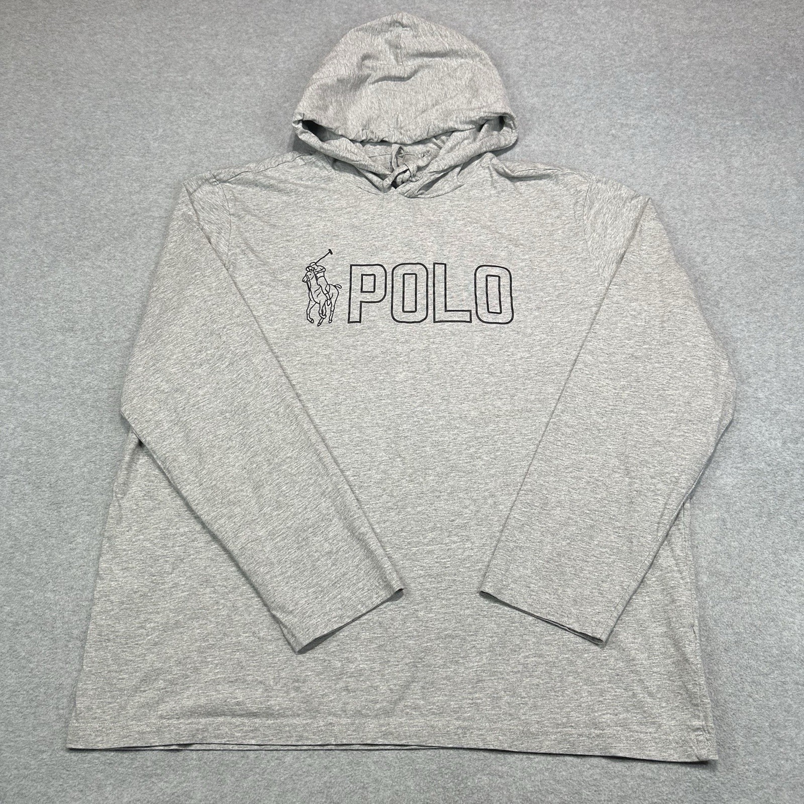 Polo Ralph Lauren Felpa Uomo Extra Large Felpa con Cappuccio Big Pony Polo Spellout
