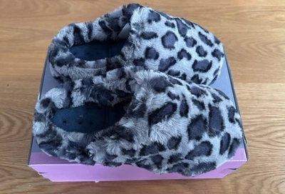 TOTES ISOTONER PILLOWSTEP WOMENS MULE SLIPPERS BLUE/GREY SIZE UK 3-4 / EU 36-37