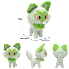 Pokemon Sprigatito Plush 7.9" Brand New Soft Stuffed Toy Collectible Gift Green.