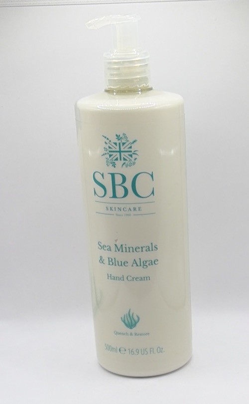SBC Sea Minerals And Blue Algae Hand Cream Reviving Moisturising  500ml ON