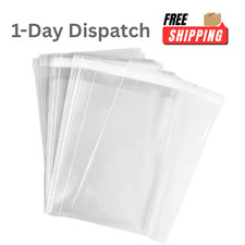 50 Pcs Clear Self Seal Cello Bags 12x16 Inch for Packaging Clothing Gift
