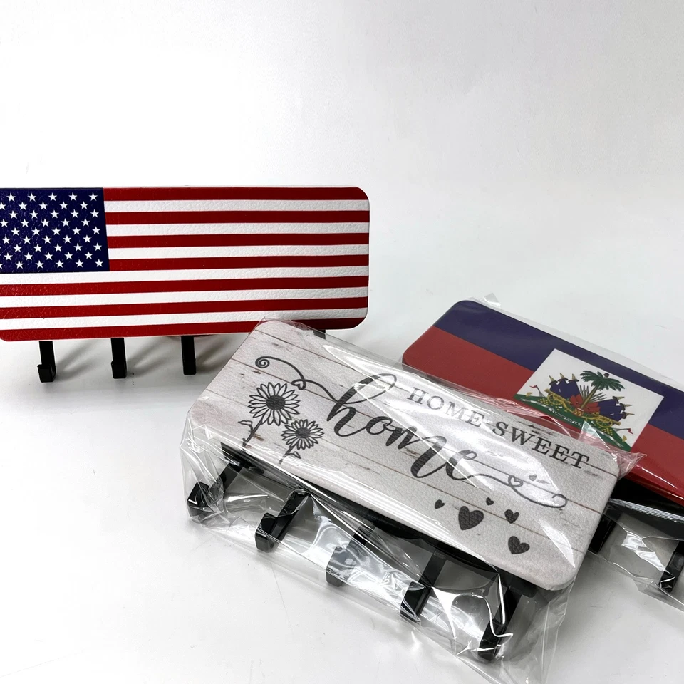 Porta llaves para organizador de correo y llave de pared decorativo, montado en la pared Foto 3 de 4