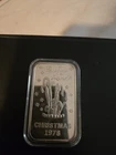 Christmas 78 By The Mint! 1 Oz .999 Silver Art Bar