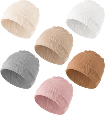 6 Pack Baby Beanie Hats for Newborn Infant Girls Boys, 0-24 Months | Baby Knit H