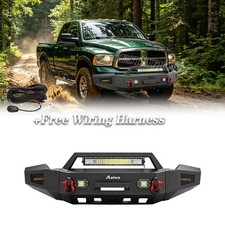 Aaiwa Steel Front Bumper For 2003 2004 2005 Dodge Ram 2500 3500 W Lights Wire Aaiwa Steel Front Bumper For 2003 2004 2005 Dodge Ram 2500 3500 W Lights Wire