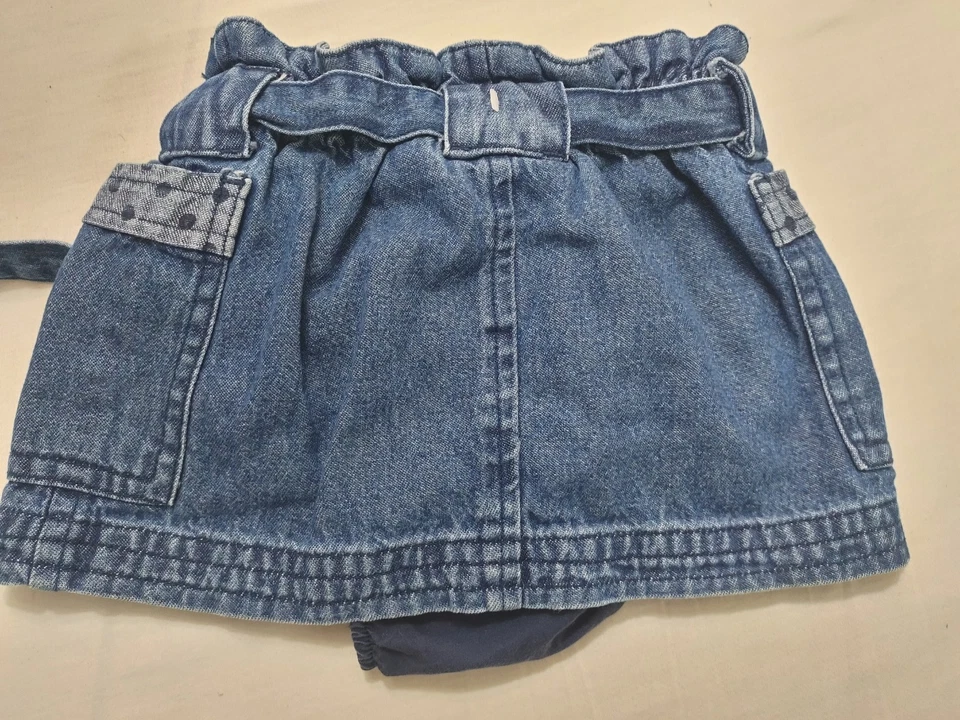 Genuine Kids Denim Skort For Girls Size 12 Months - Image 4 of 4