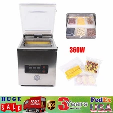 Vacuum Sealer Commercial Food Chamber Vacuum Sealing Packing Machine 360W 110V