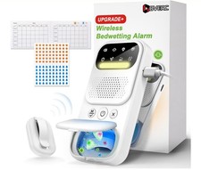 Wireless Bedwetting Alarm for Boys and Girls, USB Rechargeable, 3 Working Modes