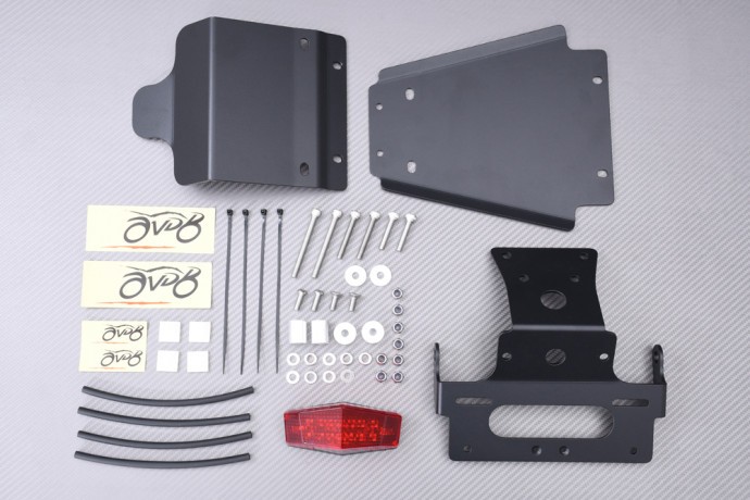Support de plaque compact et feu rouge pour épurer l'arrière de la Bonneville T100