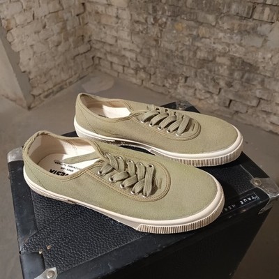 Novesta Ital KHAKI Gr. 38 grün Canvas Sneaker Made in EU